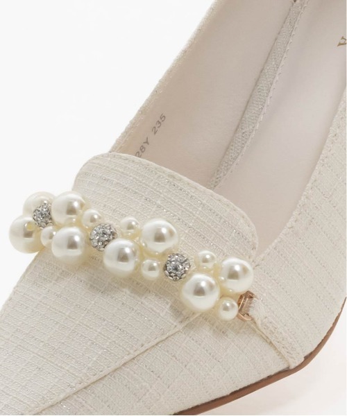 RANDA(ランダ)の「パールパーツローファシューズ(その他シューズ・レディース・ホワイト/ピンク/ブラック・22.5/23/23.5/24/25/22/24.5)」の10枚目の写真