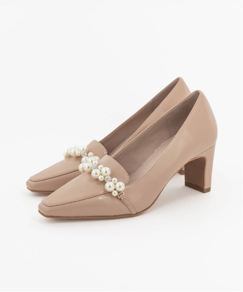 RANDA(ランダ)の「パールパーツローファシューズ(その他シューズ・レディース・ホワイト/ピンク/ブラック・22.5/23/23.5/24/25/22/24.5)」の14枚目の写真