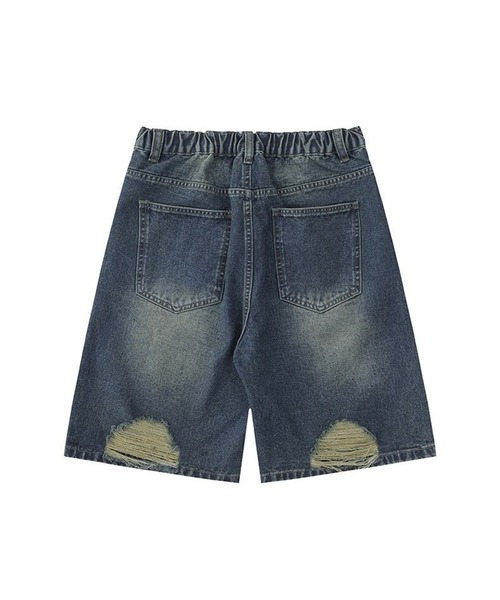 DEFLEXTION(ディフレクション)の「【DEFLEXTION / ディフレクション】Wash half denimpants / ウォッシュ ハーフデニムパンツ(デニムパンツ・レディース・ネイビー・SMALL)」の11枚目の写真