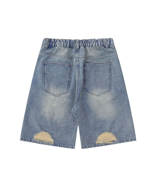 DEFLEXTION(ディフレクション)の「【DEFLEXTION / ディフレクション】Wash half denimpants / ウォッシュ ハーフデニムパンツ(デニムパンツ・レディース・ネイビー・SMALL)」の9枚目の写真