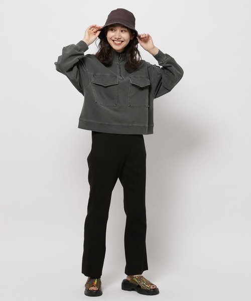 niko and...（ニコアンド）の「セルフカットリブパンツ（その他パンツ・レディース・ブラック/グリーン/モカ・LARGE/MEDIUM）」の18枚目の写真