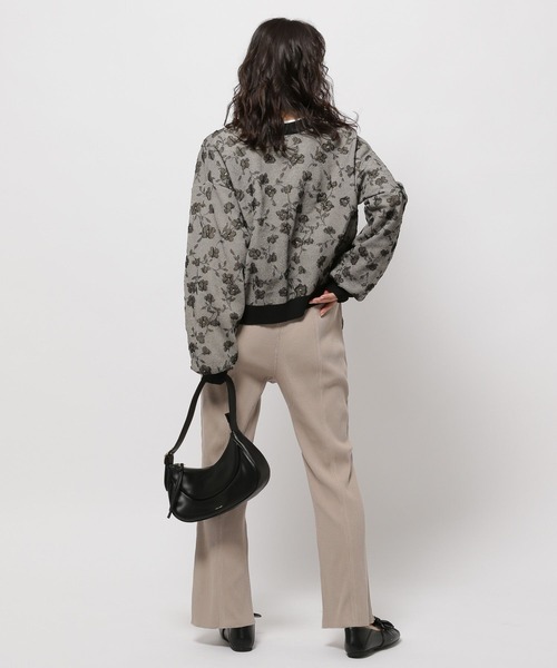 niko and...（ニコアンド）の「セルフカットリブパンツ（その他パンツ・レディース・ブラック/グリーン/モカ・LARGE/MEDIUM）」の21枚目の写真