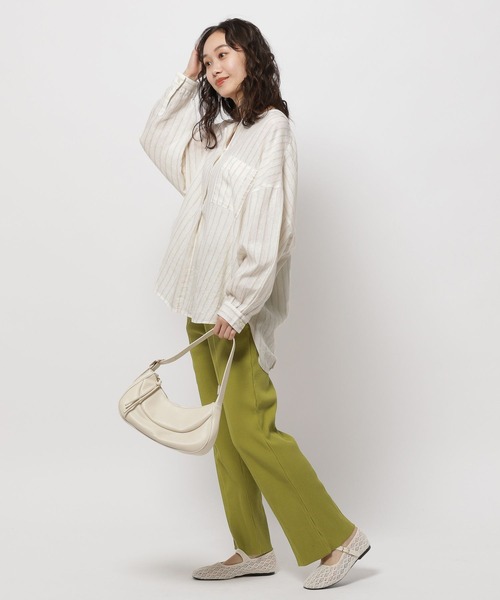 niko and...（ニコアンド）の「セルフカットリブパンツ（その他パンツ・レディース・ブラック/グリーン/モカ・LARGE/MEDIUM）」の16枚目の写真