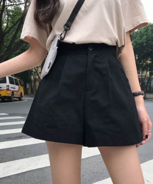 Miniministore(ミニミニストア)の「ハイウエスト ショートパンツ レディース(チノパンツ・レディース・ベージュ/ブラック・M/S/L)」の3枚目の写真