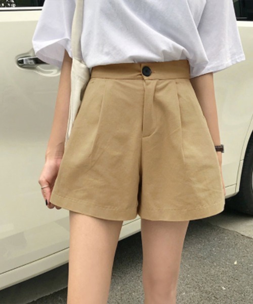Miniministore(ミニミニストア)の「ハイウエスト ショートパンツ レディース(チノパンツ・レディース・ベージュ/ブラック・M/S/L)」の9枚目の写真