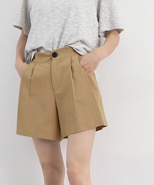Miniministore(ミニミニストア)の「ハイウエスト ショートパンツ レディース(チノパンツ・レディース・ベージュ/ブラック・M/S/L)」の13枚目の写真