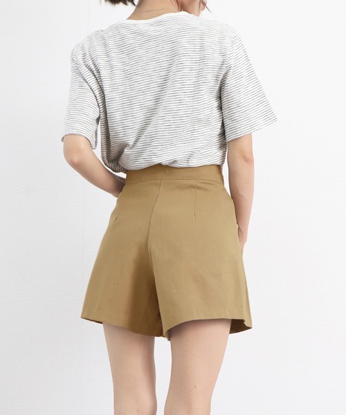 Miniministore(ミニミニストア)の「ハイウエスト ショートパンツ レディース(チノパンツ・レディース・ベージュ/ブラック・M/S/L)」の15枚目の写真