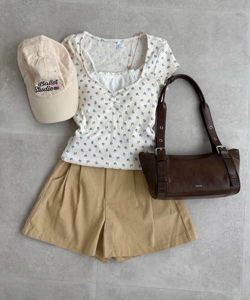 Miniministore(ミニミニストア)の「ハイウエスト ショートパンツ レディース(チノパンツ・レディース・ベージュ/ブラック・M/S/L)」の22枚目の写真