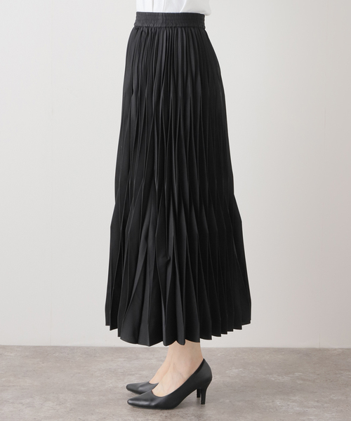 La TOTALITE(ラトータリテ)の「【MARILYN MOON/マリリンムーン】modern pleats skirt(スカート・レディース・ブラック/アイボリー・FREE)」の11枚目の写真