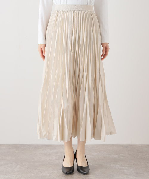 La TOTALITE(ラトータリテ)の「【MARILYN MOON/マリリンムーン】modern pleats skirt(スカート・レディース・ブラック/アイボリー・FREE)」の21枚目の写真