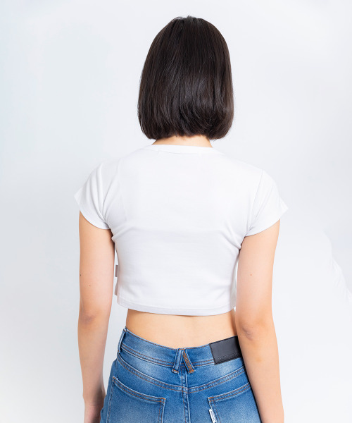 ANNA SUI（アナスイ）の「ANNA SUI NYC “NYC” 刺繍 Tシャツ  【SP】（Tシャツ/カットソー・レディース・ホワイト/ミント/ブラック・S）」の6枚目の写真