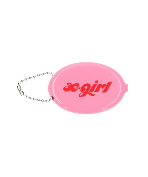 X-girl（エックスガール）の「CHUBBY LOGO COIN CASE（コインケース・レディース・ブラック/ピンク/ブルー・ONE SIZE）」の3枚目の写真