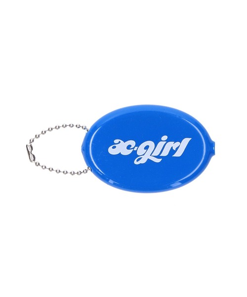 X-girl（エックスガール）の「CHUBBY LOGO COIN CASE（コインケース・レディース・ブラック/ピンク/ブルー・ONE SIZE）」の2枚目の写真
