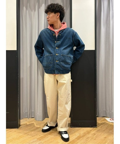 【新品未使用】Lee ショールカラー　メンズ　カバーオール　Lサイズ Lee（リー）の「【Lee】ショールカラージャケット（カバーオール