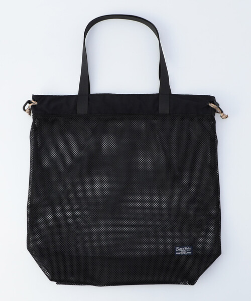 Purple&Yellow（パープルアンドイエロー）の「ポリエステルメッシュ×ポリエステルタッサー ３ＷＡＹ メッシュ トートバッグ（トートバッグ・メンズ・ブラック・FREE）」の13枚目の写真