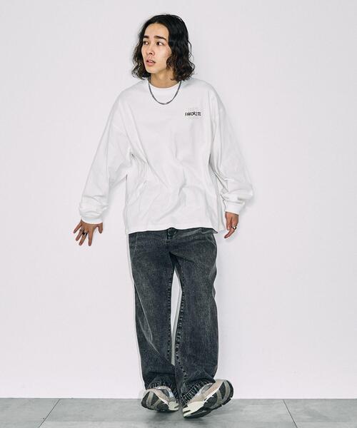 WEGO（ウィゴー）の「WEGO/ユニークモチーフBIGロンT（Tシャツ/カットソー・メンズ・ホワイト系その他/ホワイト/グレー/ブラック・MEDIUM/LARGE）」の10枚目の写真