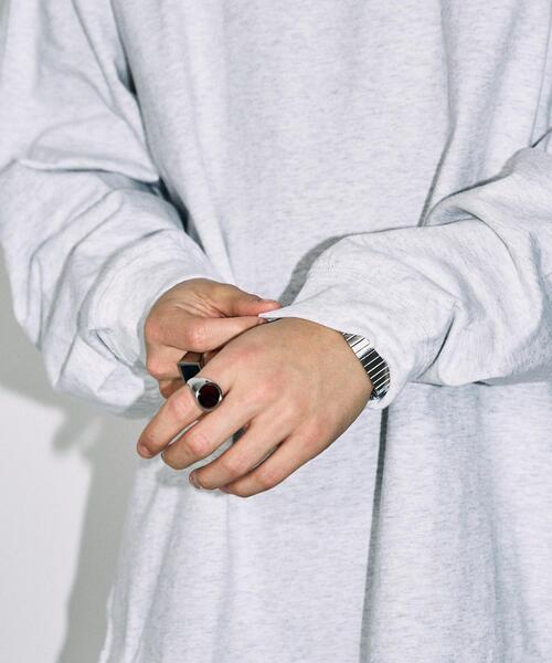 WEGO（ウィゴー）の「WEGO/ユニークモチーフBIGロンT（Tシャツ/カットソー・メンズ・ホワイト系その他/ホワイト/グレー/ブラック・MEDIUM/LARGE）」の14枚目の写真