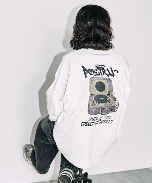 WEGO（ウィゴー）の「WEGO/ユニークモチーフBIGロンT（Tシャツ/カットソー・メンズ・ホワイト系その他/ホワイト/グレー/ブラック・MEDIUM/LARGE）」の18枚目の写真