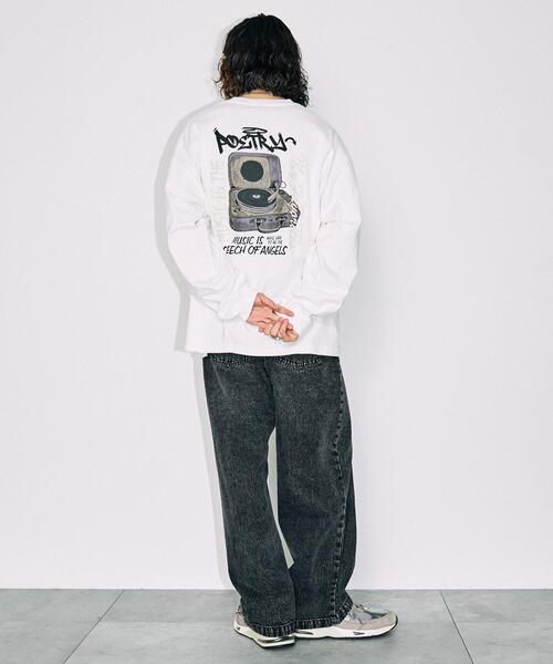 WEGO（ウィゴー）の「WEGO/ユニークモチーフBIGロンT（Tシャツ/カットソー・メンズ・ホワイト系その他/ホワイト/グレー/ブラック・MEDIUM/LARGE）」の19枚目の写真