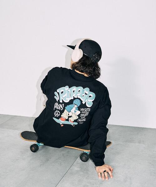 WEGO（ウィゴー）の「WEGO/ユニークモチーフBIGロンT（Tシャツ/カットソー・メンズ・ホワイト系その他/ホワイト/グレー/ブラック・MEDIUM/LARGE）」の20枚目の写真