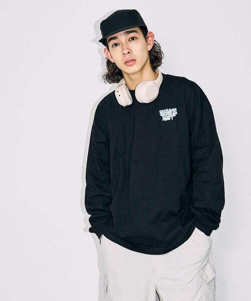 WEGO（ウィゴー）の「WEGO/ユニークモチーフBIGロンT（Tシャツ/カットソー・メンズ・ホワイト系その他/ホワイト/グレー/ブラック・MEDIUM/LARGE）」の21枚目の写真