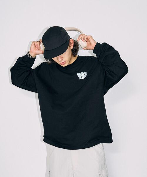 WEGO（ウィゴー）の「WEGO/ユニークモチーフBIGロンT（Tシャツ/カットソー・メンズ・ホワイト系その他/ホワイト/グレー/ブラック・MEDIUM/LARGE）」の22枚目の写真