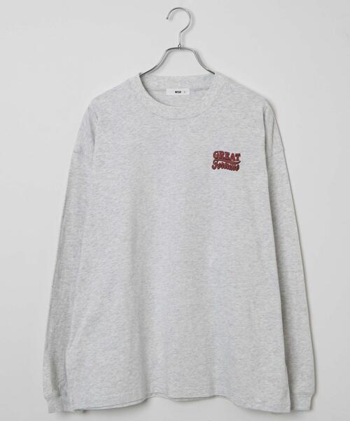 WEGO（ウィゴー）の「WEGO/ユニークモチーフBIGロンT（Tシャツ/カットソー・メンズ・ホワイト系その他/ホワイト/グレー/ブラック・MEDIUM/LARGE）」の5枚目の写真