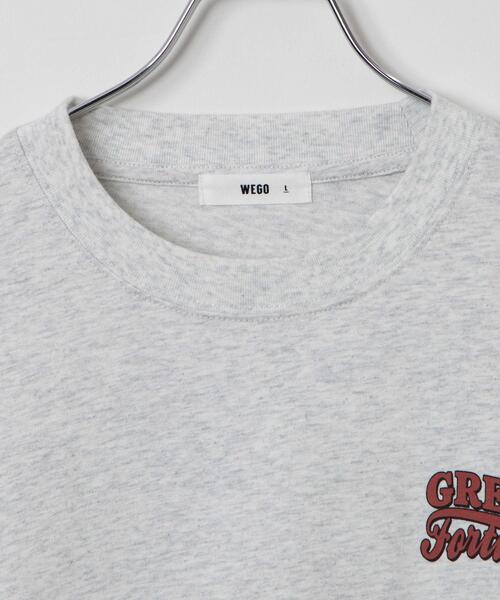 WEGO（ウィゴー）の「WEGO/ユニークモチーフBIGロンT（Tシャツ/カットソー・メンズ・ホワイト系その他/ホワイト/グレー/ブラック・MEDIUM/LARGE）」の9枚目の写真