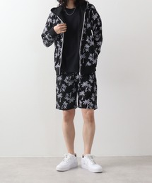 Printed hoodie and shorts / プリント フーディ&ハーフパンツSETUP unisex