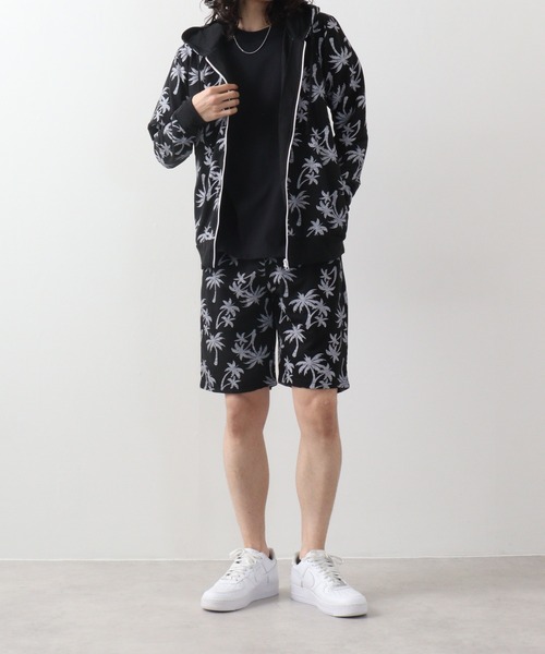 FUNALIVE(ファンアライブ)の「Printed hoodie and shorts / プリント フーディ&ハーフパンツSETUP unisex(セットアップ・メンズ・ホワイト系/カーキ/ブラック/グレー系/杢グレー/ホワイト/ブラック系/ネイビー・L/M/XL)」の5枚目の写真
