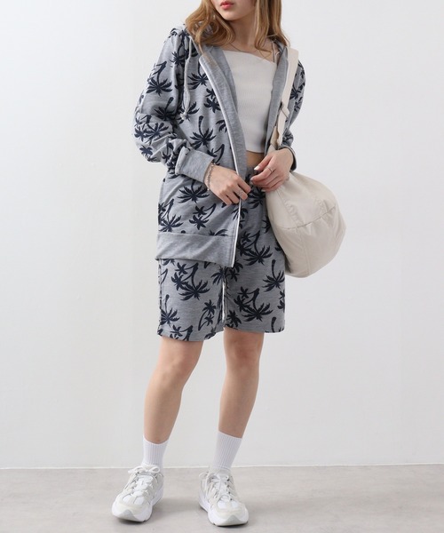 FUNALIVE(ファンアライブ)の「Printed hoodie and shorts / プリント フーディ&ハーフパンツSETUP unisex(セットアップ・メンズ・ホワイト系/カーキ/ブラック/グレー系/杢グレー/ホワイト/ブラック系/ネイビー・L/M/XL)」の7枚目の写真