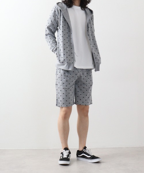 FUNALIVE(ファンアライブ)の「Printed hoodie and shorts / プリント フーディ&ハーフパンツSETUP unisex(セットアップ・メンズ・ホワイト系/カーキ/ブラック/グレー系/杢グレー/ホワイト/ブラック系/ネイビー・L/M/XL)」の21枚目の写真