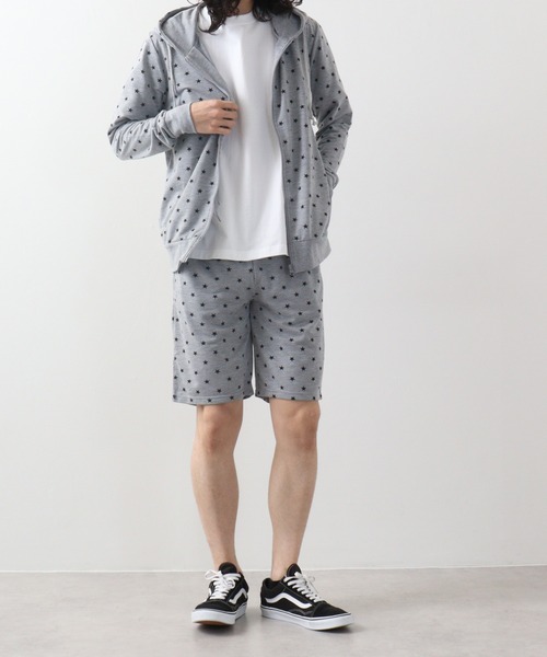 FUNALIVE(ファンアライブ)の「Printed hoodie and shorts / プリント フーディ&ハーフパンツSETUP unisex(セットアップ・メンズ・ホワイト系/カーキ/ブラック/グレー系/杢グレー/ホワイト/ブラック系/ネイビー・L/M/XL)」の18枚目の写真
