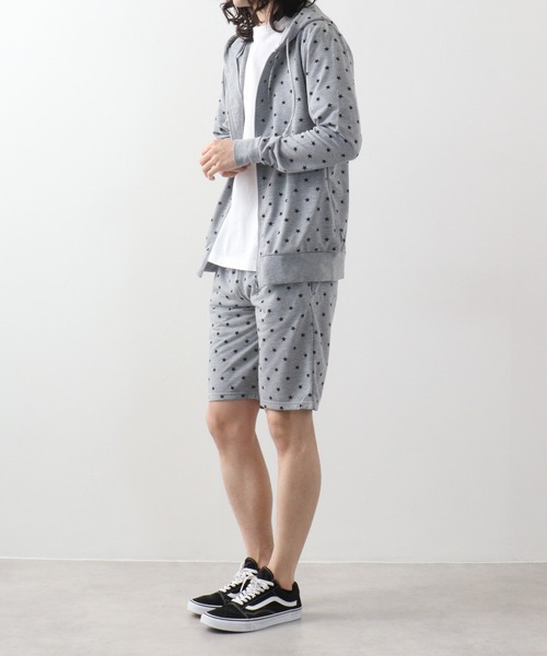 FUNALIVE(ファンアライブ)の「Printed hoodie and shorts / プリント フーディ&ハーフパンツSETUP unisex(セットアップ・メンズ・ホワイト系/カーキ/ブラック/グレー系/杢グレー/ホワイト/ブラック系/ネイビー・L/M/XL)」の19枚目の写真