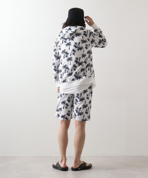 FUNALIVE(ファンアライブ)の「Printed hoodie and shorts / プリント フーディ&ハーフパンツSETUP unisex(セットアップ・メンズ・ホワイト系/カーキ/ブラック/グレー系/杢グレー/ホワイト/ブラック系/ネイビー・L/M/XL)」の12枚目の写真