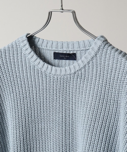 Art re A select（アトリエセレクト）の「Gradation Oversized Spring Knit/グラデーションオーバーサイズスプリングニット（ニット/セーター・メンズ・チャコールグレー/ブルー/ライトグレー・M/L）」の7枚目の写真