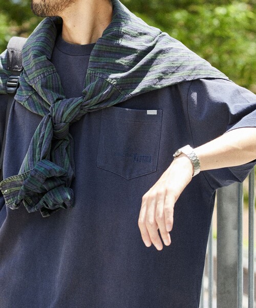 【セール】NAUTICA/ノーティカ Hidden Logo S/S PKT Tee/ヒドゥンロゴ ショートスリーブ ポケットTシャツ（Tシャツ/カットソー）｜NAUTICA（ノーティカ）