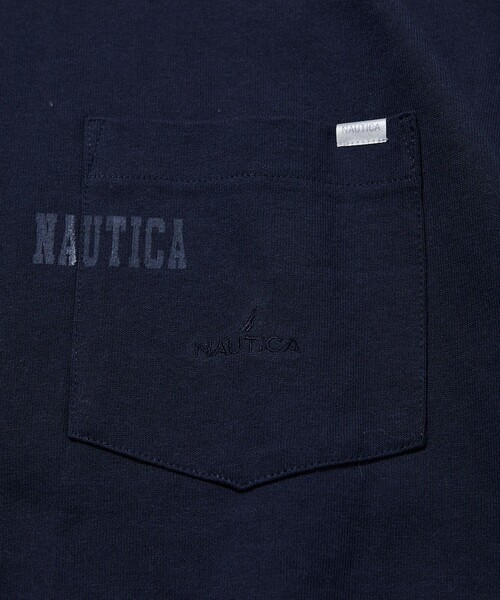 NAUTICA（ノーティカ）の「NAUTICA/ノーティカ Hidden Logo S/S PKT Tee/ヒドゥンロゴ ショートスリーブ ポケットTシャツ（Tシャツ/カットソー・メンズ・ライトグレー/ホワイト/ブラック/ネイビー・MEDIUM/SMALL/X-LARGE/LARGE）」の8枚目の写真