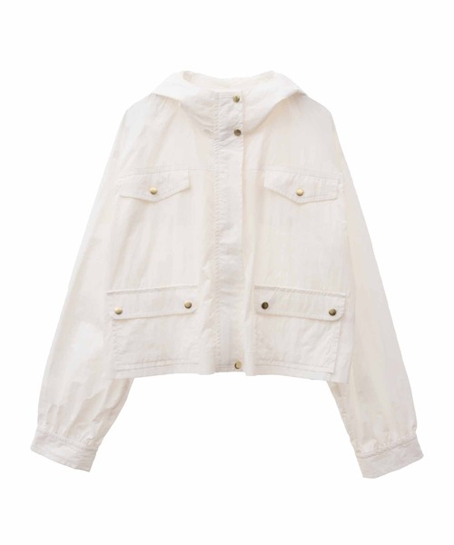 31 Sons de mode(トランテアン ソン ドゥ モード)の「マウンテンパーカー(マウンテンパーカー・レディース・カーキ/オフホワイト/ネイビー・36)」の19枚目の写真