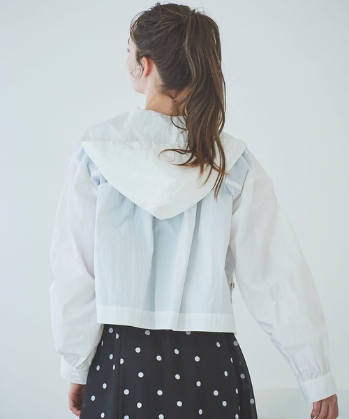 31 Sons de mode(トランテアン ソン ドゥ モード)の「マウンテンパーカー(マウンテンパーカー・レディース・カーキ/オフホワイト/ネイビー・36)」の10枚目の写真