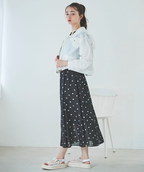 31 Sons de mode(トランテアン ソン ドゥ モード)の「マウンテンパーカー(マウンテンパーカー・レディース・カーキ/オフホワイト/ネイビー・36)」の14枚目の写真