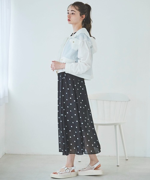 31 Sons de mode(トランテアン ソン ドゥ モード)の「マウンテンパーカー(マウンテンパーカー・レディース・カーキ/オフホワイト/ネイビー・36)」の15枚目の写真