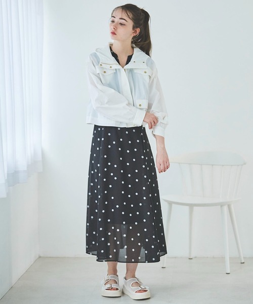 31 Sons de mode(トランテアン ソン ドゥ モード)の「マウンテンパーカー(マウンテンパーカー・レディース・カーキ/オフホワイト/ネイビー・36)」の18枚目の写真