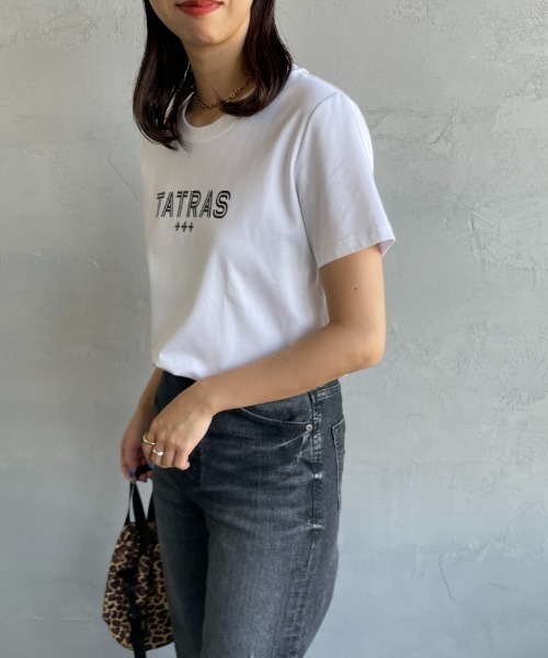 ◆関税込◆*TATRAS*GIUDITTA ロゴプリント コットン Tシャツ ◇関税込◇*TATRAS*GIUDITTA ロゴプリント コットン Tシャツ