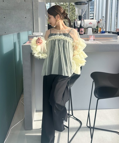 ANDRESD（アンドレスド）の「ダブルクロスオールインワンドレス / double cross all in one dress（パンツドレス・レディース・チャコール/カーキ/ブラック/ブラウン・S/M/L）」の20枚目の写真