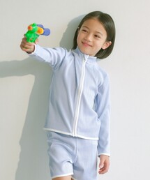 green label relaxing（グリーンレーベルリラクシング）の「GLR パイピング ラッシュガード（ラッシュガード・キッズ）」