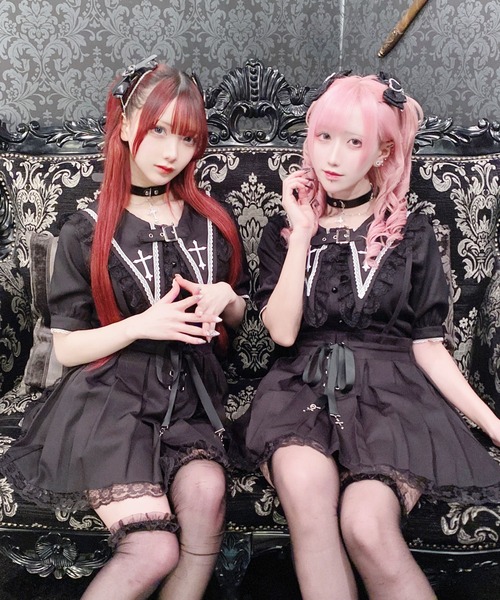 MA*RS（アメーバーマーズ）の「BIG襟クロス刺繍ブラウス（シャツ/ブラウス・レディース・ホワイト/ブラック・FREE）」の9枚目の写真