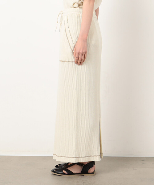 ONIGIRI（オニギリ）の「ワッフルピグメント スカート / セットアップ対応（スカート・レディース・チャコール/ブルー/アイボリー・FREE）」の17枚目の写真