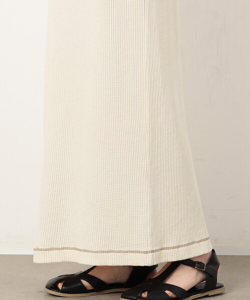 ONIGIRI（オニギリ）の「ワッフルピグメント スカート / セットアップ対応（スカート・レディース・チャコール/ブルー/アイボリー・FREE）」の21枚目の写真