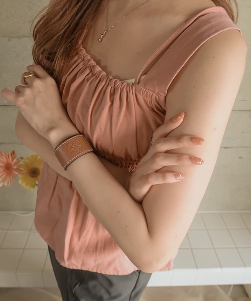 mideal(マイディール)の「canvas cami tops / キャンバスキャミtops(キャミソール・レディース・ピンク/オレンジ/イエロー・FREE)」の14枚目の写真